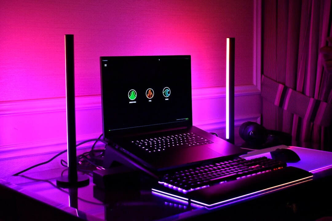 futuristic technology office