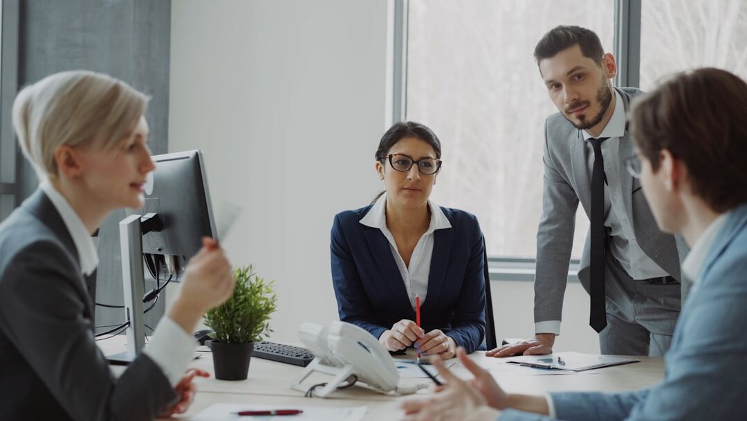 business team discussion